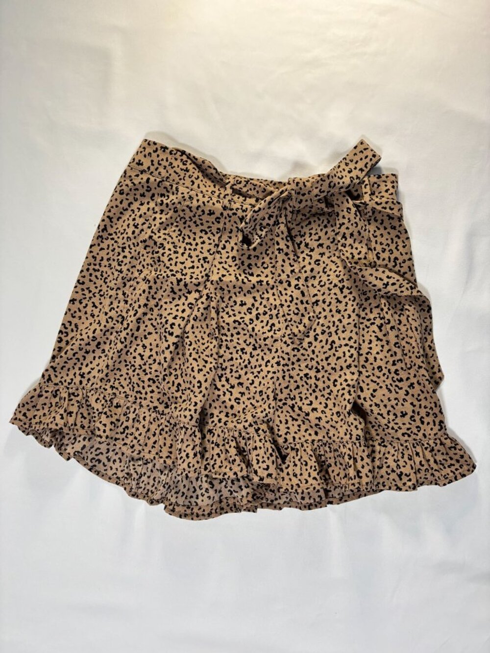 Mittoshop Leopard Print Ruffle Skort (Size S)